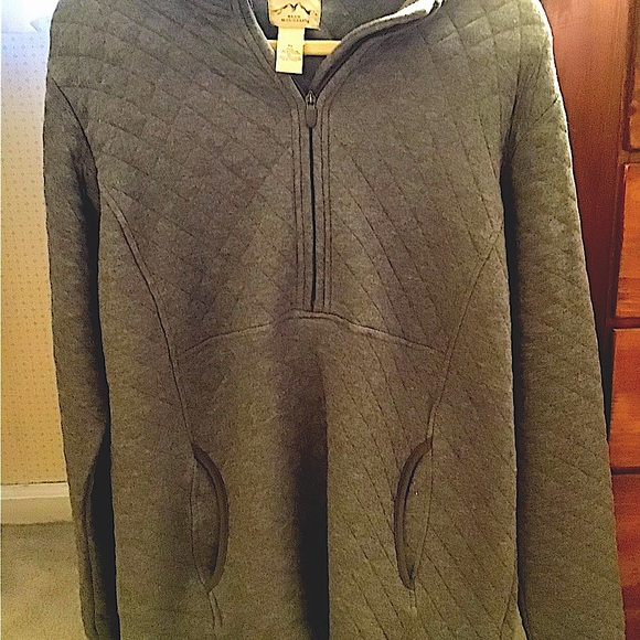 WOMENS ZIP UP AT NECK POCKETED TOP GREAT FOR FALL - Picture 2 of 3